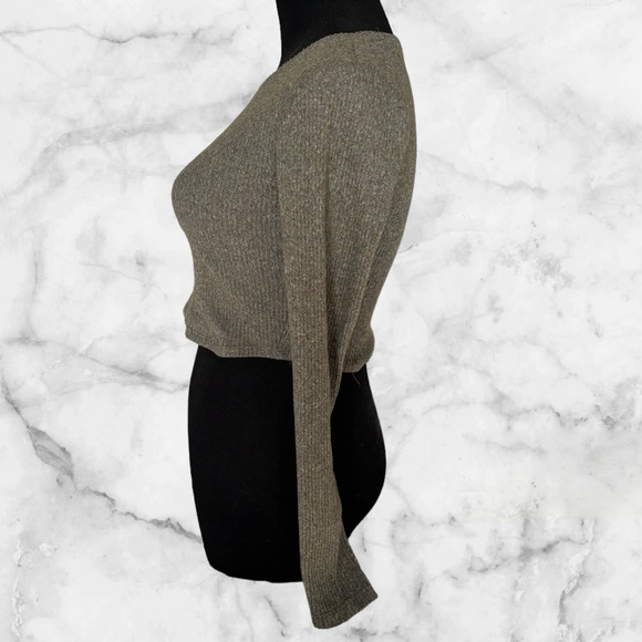 Papaya Forest Green Size Small Long Sleeve Top - Picture 5 of 10